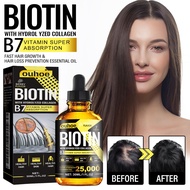 OUHOE Collagen Vitamin B7 Hair Oil Nourish Scalp Smooth Hair Repair Split Ends