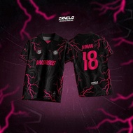 Baju Microfiber Lelaki Jersey Custom Nama Dan Nombor Murah T Shirt for Men Women Custom Name Jersey 