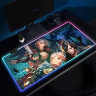 D-Devil M-May C-Cry 5 Mouse Pad Anime Gaming Mouse Pad LED Table Pads Backlit Rubber Desktop XXL Mou