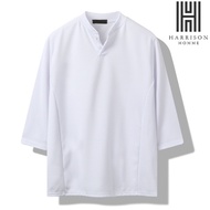[HARRISON] <Plus Size> L-3XL / Korean style V-neck plain three-quarter sleeved T-shirt CS1298