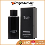 Giorgio Armani Code Eau De Toilette EDT for Men (125ml) [Brand New 100% Authentic Perfume FragranceCart] Eau de Toilette Man Black Woody Aromatic