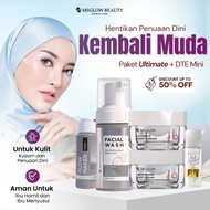 Ms Glow Beauty Ultimate Basic DTE Mini Facial Package Original BPOM Skincare Anti Aging Removes Fine