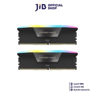 32GB (16GBx2) DDR5 6400MHz RAM (หน่วยความจำ) CORSAIR VENGEANCE RGB DDR5 (INTEL XMP) (BLACK) (CMH32GX