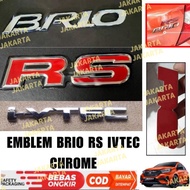 BRIO RS IVTECH 2012 2023 2024 2025 Up Chrome Emblem