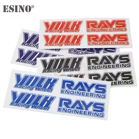 Volk Racing Car Styling Classical Wheel Rim Decorative Vinyl Creative Sticker Decal Set for RAYS Vol