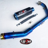Original Racing Exhaust Kagawa Gsx R15 v3 Cbr 150r Cb 150r Ninja 250sl Cbr 250r Bluemoon Header