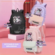 40&46cm Sanrio Kuromi Beg Galas Sekolah Budak Kanak-Kanak Perempuan Kapasiti Besar School Bags For S
