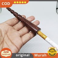 Pipa Kayu Galih Asem Ukir Lubang Multi