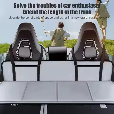 Foldable Car Mattress Back Seat Extender Folding Car Camping Travel Bed Mattress for Tesla MODEL Y 3