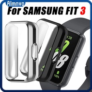 Case for Samsung Galaxy Fit 3 Soft TPU Screen Protector Cover Samsung Fit 3 Smart Watch Bumper With 
