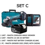 MAKITA DGA402RFE / DGA402Z / DGA402 4” MAKITA CORDLESS GRINDER [ORIGINAL] (1 YEAR WARRANTY)