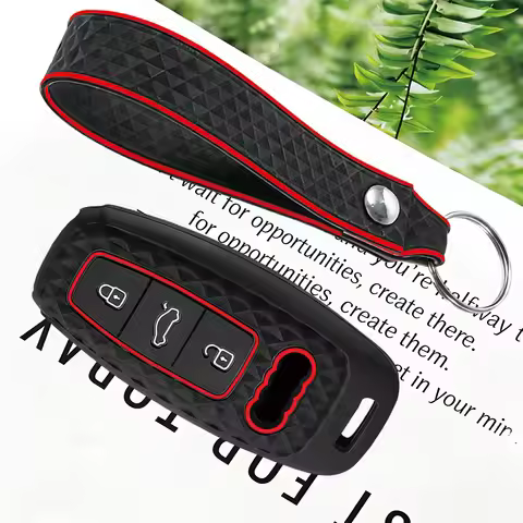 Auto Styling Silicone Car Smart Key Case Cover For Audi A3 8Y A4 A6 A7 A8 E-tron Q5 Q8 C8 D5 Protect
