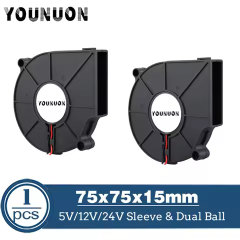 75mm 75x75x15mm DC Brushless Blower Cooling Fans 5V/12V/24V 75mm 7515 Blower Fans