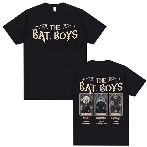 The Bat Boys Tarot Card T Shirt Tops Rhysand Cassian Azriel ACOTAR Aesthetic Tee Shirt Men Women Hig