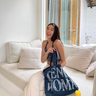 Gentle WOMAN TOTEBAG/GENTLE WOMAN DENIM BLUE JEANS TOTEBAG