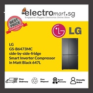 LG GS-B6473MC side-by-side-fridge Smart Inverter Compressor in Matt Black 647L