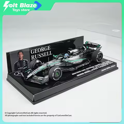 Minichamps 1/43 Mercedes-AMG Petronas F1 W16 #63 George Russell #12 Kimi Antonelli Resin Collectible