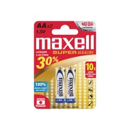 Genuine Maxell Alkaline AA (2A) LR6, AAA (3A) LR03 battery - pack of 2
