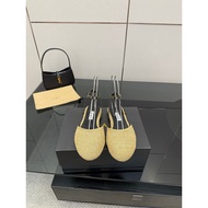 Alaia Retro Woven Women's New Flat Shoes