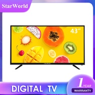 StarWorld LED TV ทีวี 32 นิ้ว ทีวี 43 นิ้ว  ทีวีจอแบน ทีวีดิจิตอล โทรทัศน์ รับประกัน1ปี