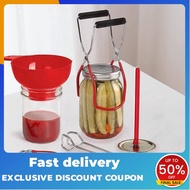 6PCS Canning Kit - Canning Supplies with Funnel, Jar Lifter, Lid Lifter & Canning Tongs