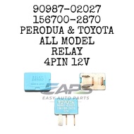 Perodua & Toyota All Model Realy (4Pin 12V) (90987-02027 / 156700-2870)