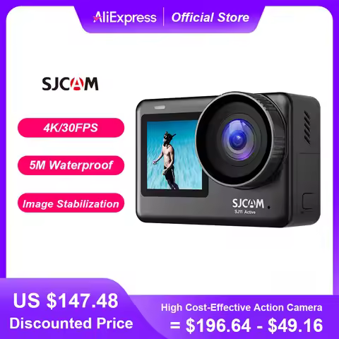 SJCAM SJ11 Active Action Camera 4K HD 20MP 2.33" Touch Screen Waterproof 5G WiFi Active HDR Video Ac