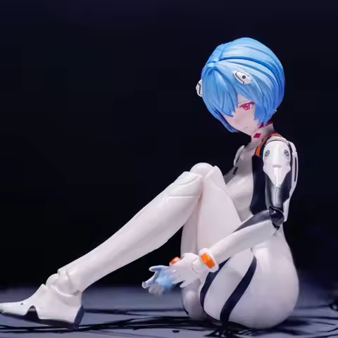 BLOKEES Neon Genesis Evangelion EVA Makinami Mari Illustrious Ayanami Rei Figurine Movable Model Col
