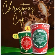 50pcs Christmas coffee cup 6.5oz/8oz