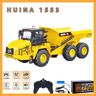 HUINA 1/16 RC Truck Dumper Excavator Crawler Remote Control Truck Caterpillar Car 1553 Electric Vehi