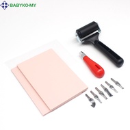 [BABYKO] Rubber stamp making kit, print engraving rubber tiles, professional art tools