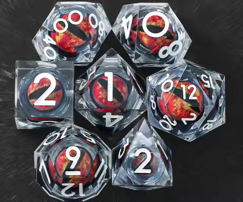 Polyhedral Dice Set, D20 D12 D10 D8 D6 D4, New Dungeons & Dragons Dice Set, DnD Gifts