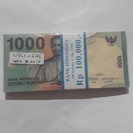 UKI-545 Uang 1000 Pattimura Patimura Seri X Tahun 2013 Kondisi UNC No Seri XHU125192-XHU125291