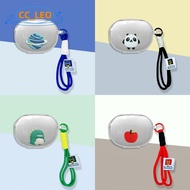 For UGREEN HiTune S3 Clear Soft Case Cartoon Toast Panda Cute Lanyard UGREEN HiTune S3 Transparent S