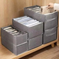 1pc Wardrobe Clothes Organizer, 7or9 Grids Portable Wardrobe Organizer, Separate Storage Box, Foldab