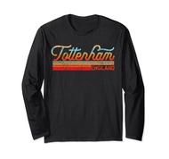 Retro Vintage Tottenham- Vintage 80s Style Tottenham England Long Sleeve T-Shirt