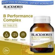 【Ready Stock in SG】Blackmores B Performance Complex 60 Tablets Blackmores Blackmore vitamin B comple