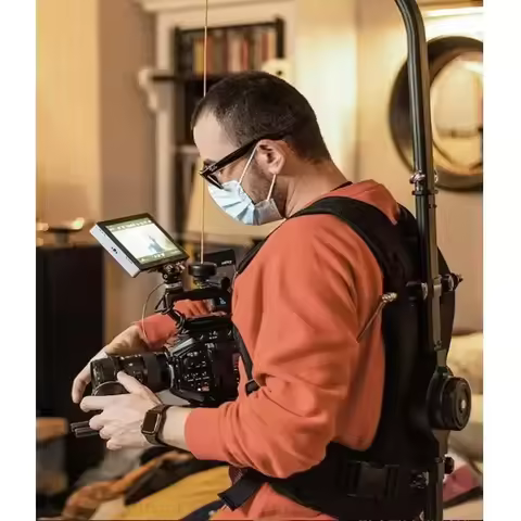 YELANGU Video Film Cameras Professional Gimbal Stabilizer Max Load 18kg for DSLR Camera & 3 Axis Gim
