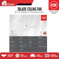[Installation] KDK K15V0 CEILING FAN REGULATOR [ 150CM / 60" ] KIPAS SILING ( WHITE / PUTIH )