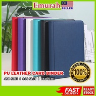 PU Leather Card Binder (QUALITY) 480slot/360slot/160 slot Card Album Zipper Pokemon MTG Yugioh KPOP 