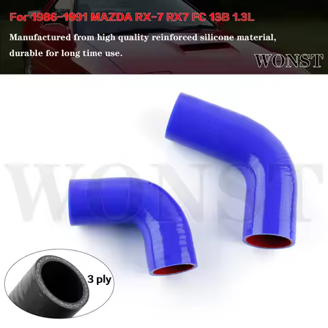 2PCS FOR 1986-1991 MAZDA RX-7 RX7 FC 13B 1.3L 13B-DEI Turbocharged S4 S5 1987 1988 1989 1990 TURBO S