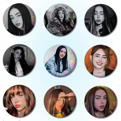 Singer N-Nicki Nicole Badges Round Brooch Cute Cartoon Idol Cosplay Badges DIY Backpack Clothing Jew