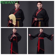 PEWANY1 Chinese Men Hanfu, Outfit Ancient Stage Costumes Chinese Men Ancient Dress, Chinese Style Co