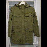 Burberry 軍綠單寧布外套