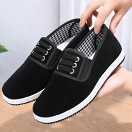 Spring and Summer Men's Black Cloth Shoes Old Beijing Cloth Shoes Casual Non Slip Work Shoes Fashion Corduroy Men's Shoes Driving Safety Shoes