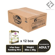 [12 BOX] IRFAN SUSU KAMBING XTRA / SUSU KAMBING KURMA MADU KISMIS ARABIC GUM / SUSU IRFAN / SUSU DEW