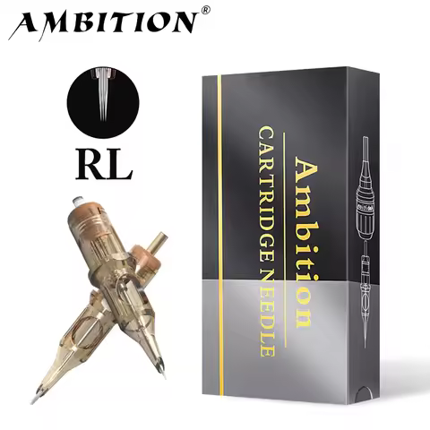 Ambition Premium RL Microblading Nano Needles SMP & Semi-Permanent Tattoo Cartridge Needle Micropigm
