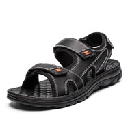 【COD - Kirim Hari ini】Sandal Gunung Pria Kulit Sandal Cowok Keren Kekinian Impor Pnaraybody 091A