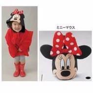 【預購】BS - 日本空運 | Akachan/阿卡將：米奇、米妮，100%聚酯(防潑水傘布)造型兒童雨衣(適合身高約85-95cm、體重約13-16kg) _ 免運 。