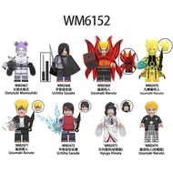 New Product Third Party Minifigure WM2467-WM2474 Naruto Naruto Sasuke Assembling Building Block Mini
